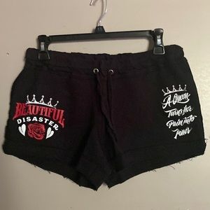 Beautiful Disaster Queen shorts